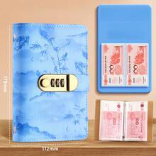 1 Product: Ink Wash Painting Cash Savings Book - A6-Sized Wallet-Style Money-Saving Notebook, Capable Of Storing Banknotes, Is A Popular Budget Record Book For Saving Purposes. - Multicolor - View 15