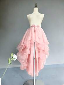 女士不规则下摆连衣裙,白色、黑色、红色、粉色、浅蓝色、香槟色可选,不对称前短后长燕尾设计,不规则美人鱼款式,多层薄纱裙摆,飘逸演出服,3-6层瑞士网纱长裙,连体围裙,荷叶边拖地裙摆,适合婚礼、宴会、演出、派对、新娘、伴娘、舞台表演、角色扮演、旅行摄影道具、舞蹈表演、万圣节服装等场合。 - 彩色 - 查看 7