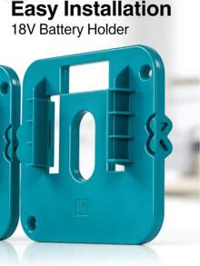 10pcs Wall Mount Battery Organizer For Makita 18V Batteries (BL1860 BL1850 BL1840 BL1815), Detachable Makita Battery Holder – Neat Storage For Garage, Workshop & Toolbox - Multicolor - View 6