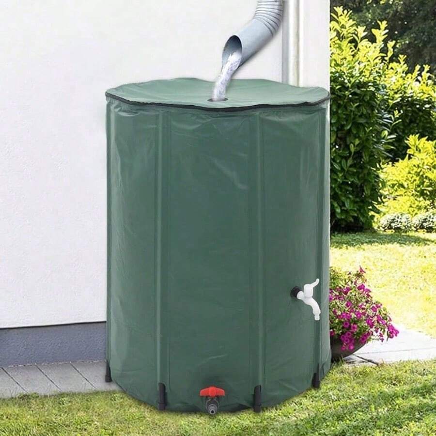 Collapsible Rain Water Tank 500 L - Green - View 1