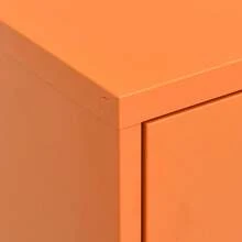 vidaXL Aufbewahrungsschrank Orange 80x35x101,5 cm Stahl - Orange - Übersicht 7