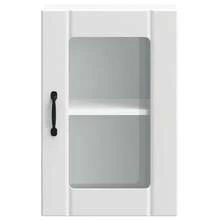 vidaXL Armário mural de cozinha com porte en verre Lucca branco - Branco - Ver 6