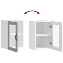 vidaXL Armário mural de cozinha com porte e verre Porto sonoma gris - Cinza - Ver 9