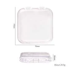 Nail Sticker Storage Box With Double-Sided Tape, Transparent Plastic Nail Sticker Storage Box, Nail Sticker Display Box, Transparent Nail Box, False Nail Storage Box, Transparent Tape Artificial Nail Display And Organization Box, Nail Sticker Display Rack With Double-Sided Tape, Suitable For Press-On Nails - Multicolor - View 10
