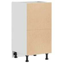 vidaXL Meuble bas "Lyon" Blanc 40 x 46 x 81,5 cm Bois d'ingénierie - Blanc - Voir 7
