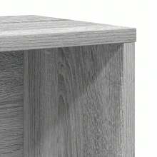 Bibliothèque VidaXL Sonoma Gris 60x24x101,5 cm, fabrication en bois. - Gris - Voir 9