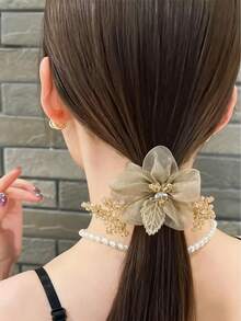 2pcs Women's Cute Hair Accessories: Starry Headband, Organza Big Scrunchie, Fashion Hair Clips, Flower Hair Decor, Gifts, Travel, Women's Gifts, Hair Accessories, Christmas Stocking Stuffers