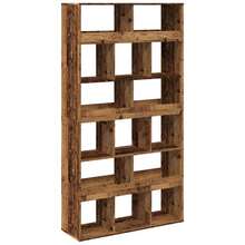 vidaXL Bibliothèque vieux bois 100x33x187,5 cm engenharia madeira - Castanho - Ver 2