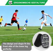 1 par de espinilleras de entrenamiento de fútbol mini, almohadillas de entrenamiento para partidos - reutilizables, cómodas de usar, duraderas - Multicolor - Ver 3