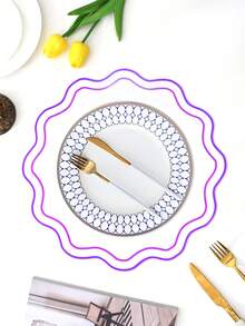 1/2/4pcs Embroidered Fabric Holiday Placemats, Suitable For Wedding Party Table Decor, Minimalist Elegant European Style Fabric Placemats, Simple New Fresh Placemats - Multicolor - View 8