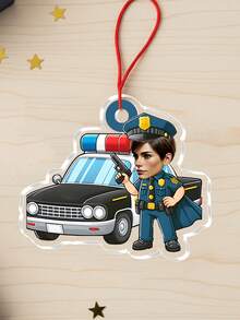 Personalized Acrylic And Firefighter Decorations - Customizable With Name And Photo, Ideal Christmas Ornaments Featuring Car, Fire Truck, Uniforms And Equipment, Great Gifts For Kids, Future Heroes, First Responder Families, And Unique Holiday Collectibles For Law Enforcement And Firefighter Enthusiasts - Multicolor - View 25