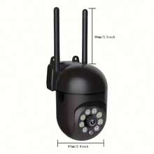 1080P HD WIFI Security Camera, Indoor 355° Night Vision Camera, Two-Way Audio Home Security Camera, 2.4G Home Security System, AI Motion Detection, Color Night Vision, HD Camera, Indoor Surveillance Camera - 黑色 - 查看 10