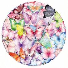 50 Butterfly Graffiti Transparent PET Stickers Creative Fresh And Simple Exquisite Dream DIY Hand Account Cup Refrigerator Stickers - Multicolor - View 6