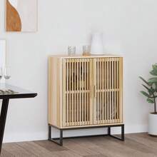 Buffet vidaXL 60x30x75 cm, madera, ingeniería - Marrón - Ver 1