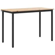 vidaXL Table de salle à manger / Table de repas Naturel - Tabac - Voir 2