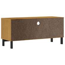 vidaXL Móvel de TV FLAM 110x40x50 cm madeira maciça - Castanho - Ver 7
