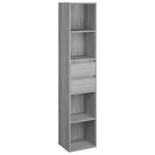 vidaXL Bibliothèque Sonoma gris 36x30x171 cm Bois d'ingénierie - Gris - Voir 2