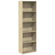 vidaXL Bibliothèque chêne sonoma 60x30x189 cm ingénierie du bois - Tabac - Voir 2