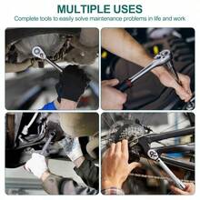 216pcs 1/2" 1/4" 3/8" Socket Wrench Spanner Set With Bits Mechanic Tool Kit - 216-piece - View 5