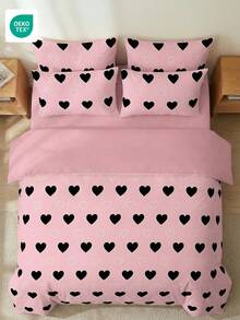 2/3件套被套套装，床上用品，舒适透气，女孩房装饰，亲肤舒适，柔软抗起球，家纺，包含被套和枕套，不含被芯和枕芯，适用于单人床、双人床、特大号床、大号床等各种尺寸的床，四季皆宜，可机洗，房间装饰，通过Oeko-Tex认证 - 彩色 - 查看 8