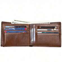 Genuine Leather RFID Anti-Theft Brush Wallet Top Layer Cowhide High-End Business Wallet Classic Fashion Multi Slot Wallet Fall Men's For Man Wallet Christmas Gifts Gift Thanksgiving Vintage Gifts For Men Wallet Purse Wallet Small Wallet Men Wallet Leather - Black - View 9
