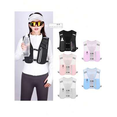 3/2/1 Pcs Outdoor Hiking Backpack, Cycling Backpack, Trail Running Backpack/Vest, Lightweight Women Sports Vest (Multiple Colors Available), Multifunctional Lightweight Storage Women Chest Pack For Carrying Water Bottle And Phone During Sports
