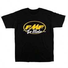 20262026 Nueva camiseta de verano FMF impresa de algodón puro Y2K para hombres y mujeres,  calientes, ventilada y clásica de manga corta para la calle - Negro - Ver 1