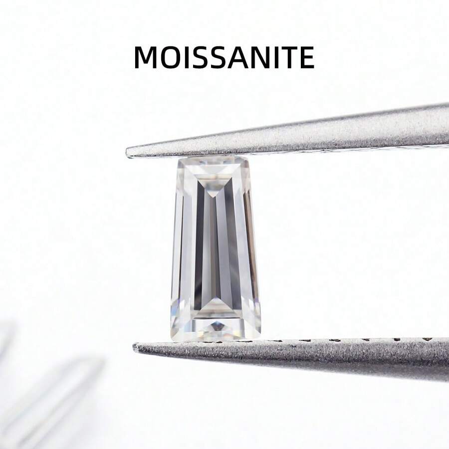 Trapezoid Moissanite Trapezoid Cut Suitable For Making Pendants, Necklaces, Rings, Stud Earrings, Earrings, Jewelry Loose Stones