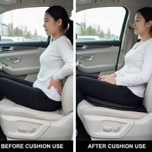 Cojín giratorio para asiento de coche a 360° | Diseño ergonómico que mejora la comodidad y la movilidad, entrada/salida conveniente, alivia la presión, rotación suave dentro del coche, adecuado para el trayecto diario y la conducción a larga distancia, tejido de punto, fibra de poliéster - cojín de asiento móvil - Ver 4