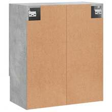 vidaXL Armadio murale grigio cemento 60x31x70 cm ingegneria del legno - Grigio - Visualizzare 8