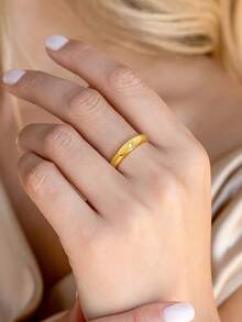 1枚菱形9钻戒指 - 时尚饰品，适合日常佩戴，也可作为圣诞节、新年、情人节礼物