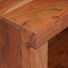 vidaXL Étagère 3 pcs Marron 80 x 30 x 110 cm Bois d'Acacia Massif - Tabac - Voir 7