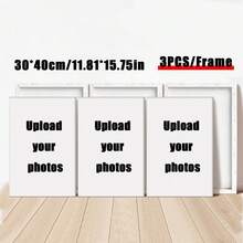 1/3pcs Customized Canvas Painting Set, Personalize Your Photo, Suitable As Valentine's Day Gift For Girlfriend, Creates Warm Atmosphere, Perfect For Home Decor And Gifts, Christmas Gift, New Year Gift, Applicable For Living Room, Bedroom, Wedding, Graduation, Family Portrait - Multicolor - View 19
