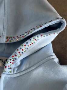 Men's 3D Graphic Zip Up Hoodie Streetwear Oversized Blue Jacket For Casual Fall Winter Hip Hop Style - Màu xanh lam - Xem 2