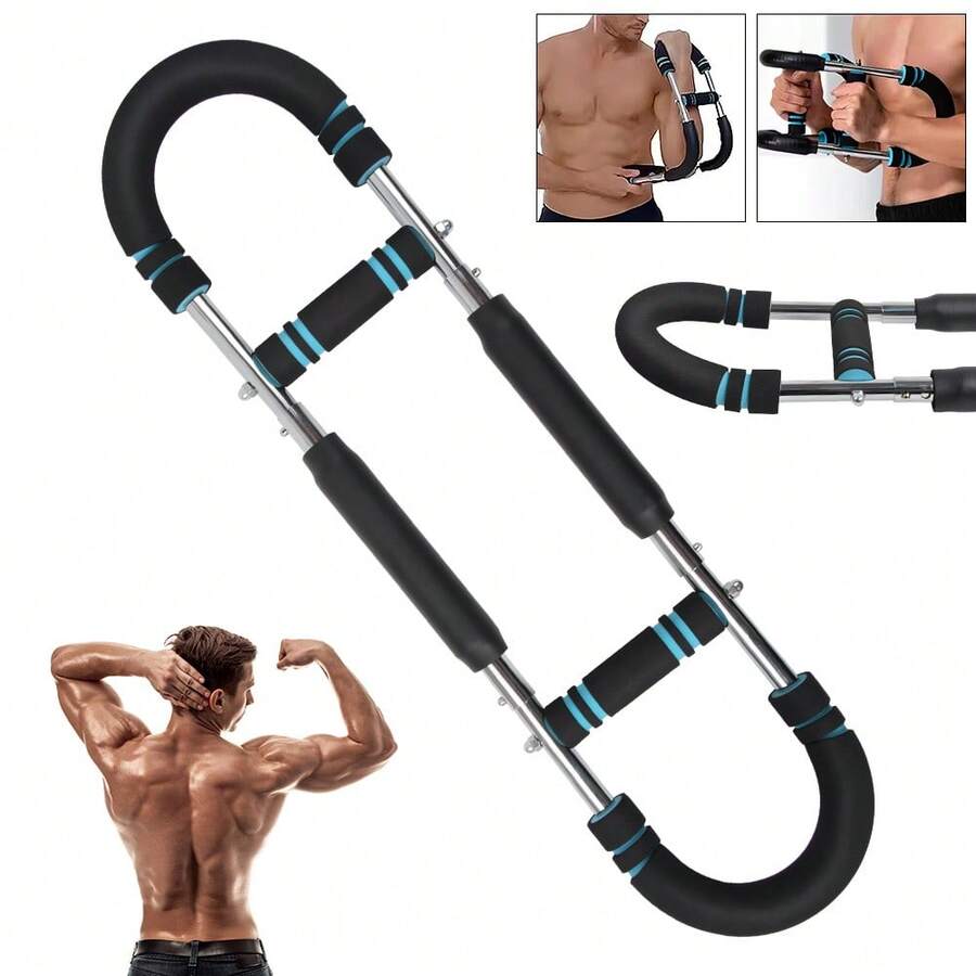Arm Trainer Workout Equipment,Adjustable Chest Expander Exerciser - Black - View 1