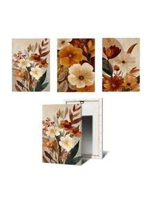 3pcs Autumn Floral Wall Art, Includes 3 Digital Prints Of Autumn Floral Patterns In Boho, Botanical, Neutral Tones And Farmhouse Styles, Suitable For Country Home Decor - Multicolor - View 17