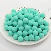 600个1厘米超弹力绒球，多色绒球工艺球，适用于圣诞节、情人节、婚礼、派对和家居装饰，DIY礼品制作材料 - 彩色 - 查看 27