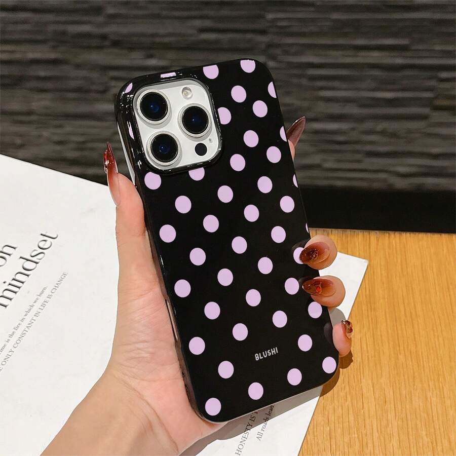 Fashionable Jelly Black TPU Shockproof Protective Case Compatible With IPhone, Suitable As Birthday And Christmas Gift For Couples, Girlfriends, Daughters, Teens - Black - View 1
