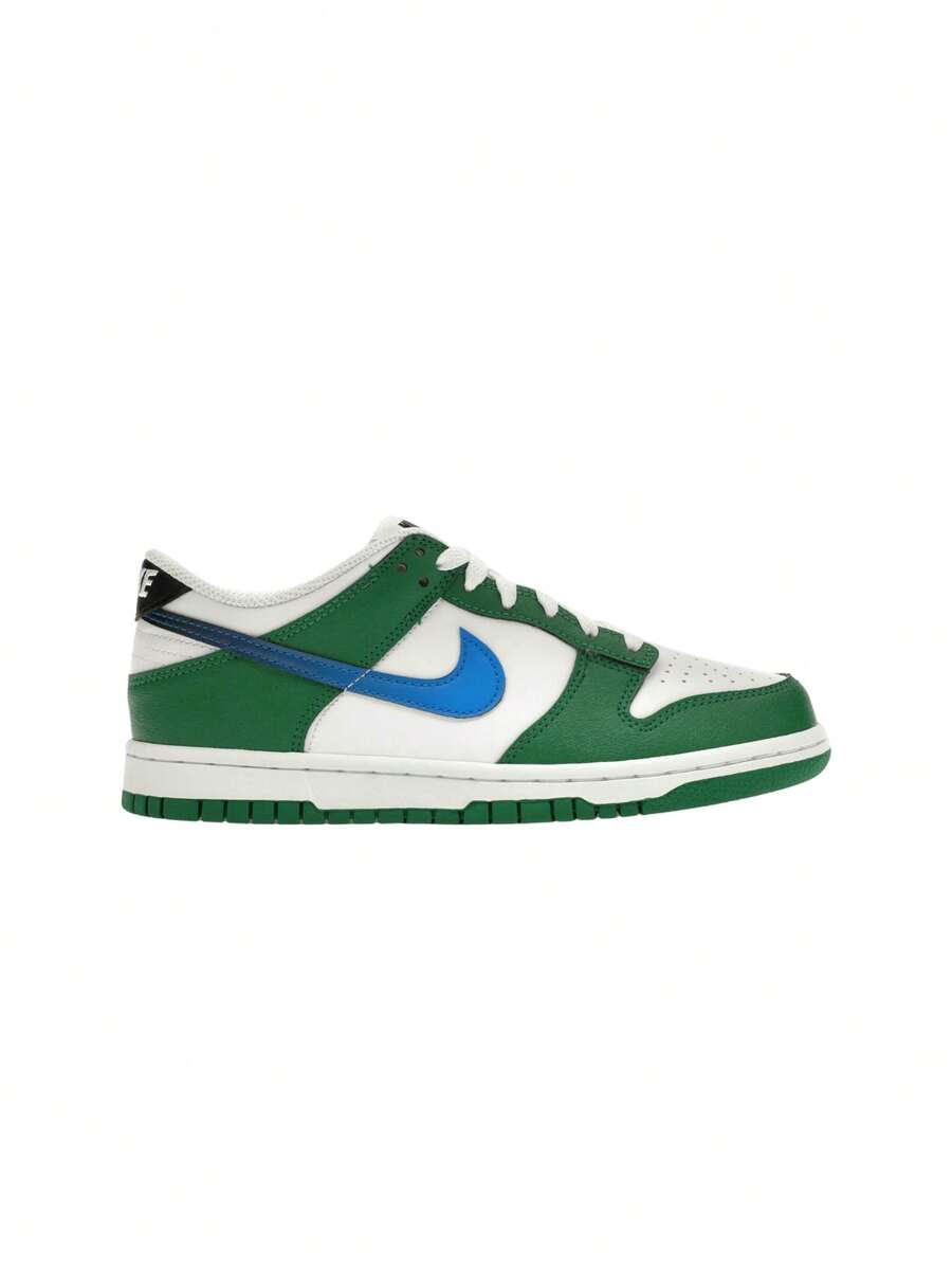 Nike 耐克 Dunk Low GS Kim 儿童运动鞋 孔雀石绿/黑/白/照片蓝 FZ4357-300 - Malachite/Black/White/Photo Blue - 查看 1