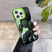 Funda magnética de anime Guts Magsafe para iPhone 11 12 13 14 15 16 Pro Max Plus, cubierta antideslizante plateada suave - CCYG-188CY4315A4 - Ver 13