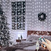 1pc USB Curtain Decorative String Lights, Holiday Hanging LED Lighting, Multiple Lighting Modes, Suitable For Valentine's Day, Eid, Easter, Mother's Day, Wedding, Party, Bedroom, Wall - USB Curtain Light String - View 8