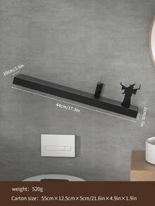 Toilet Paper Holder, Standing Toilet Roll Holder 3 - 4 Rolls With Heavy Base, Tissue Paper Roll Dispenser Storage Bathroom Black - Multicolor - View 13