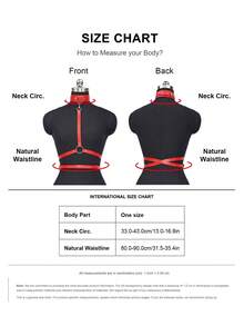 Punk Pu Leather Chest Harness Belt For Women, Fashion Body Harness Belt Link Neck, Accessories For Party Dating Belt. - 彩色 - 查看 4