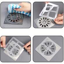 10/30/50/80 Stücke Einweg-Badezimmer-Ablaufsieb, Haarstopp-Aufkleber, Küchen- und Badezimmer-Ablaufschutz, Ablauffilter, Ablaufschutz, Dusch- und Badewannen-Wasserabscheider, einfach zu installierender Ablauffilter-Aufkleber, Spül- und Waschküchen-Ablaufabdeckung, effektiv gegen Haarverklumpungen und Schädlingsbefall - Verschiedenfarbig - Übersicht 12