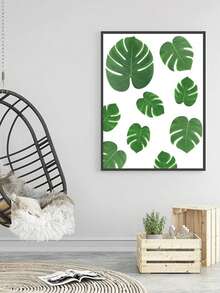 24 Artificial Tropical Palm Leaves To Create A Tropical Party Atmosphere, Including 8 Different Styles: Tropical Leaves, Monstera Leaves, And Jungle Leaves With Stems. Suitable For Hawaiian Luau Parties, Beach Table Decorations, Weddings, Birthday Themed Decorations, Hawaiian Parties, Beach Parties, Baby Showers, Wedding And Birthday Decorations, Gifts, Graduation Ceremonies, And Artificial Plant Decorations. - Green - View 3