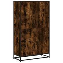 vidaXL Bibliothèque chêne fumé 80,5x35x139 cm ingénierie du bois - Tabac - Voir 6