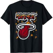 NBAs Miami Heats Airbrush Logo T-Shirt - màu đen - Xem 1