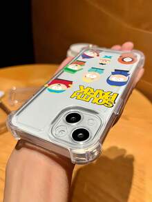 Funda para teléfono con personajes de South Park, compatible con Samsung, Apple, VIVO, OPPO, , Transsion, ,  y Honor. Fabricada en TPU, ofrece protección a prueba de golpes y caídas. Un regalo ideal para familiares y amigos. - transparente - Ver 6