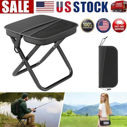 Portable Foldable Backpack Stool,Foldable Travel Stool Bag,Carry Outdoor Chair