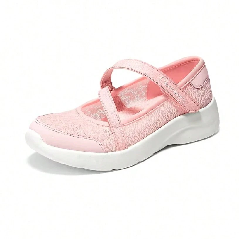 Skechers Mary Jane Casual Shoes For Girls, Breathable Mesh, Lightweight And Comfortable Athletic Shoes - Baby Pink - View 1